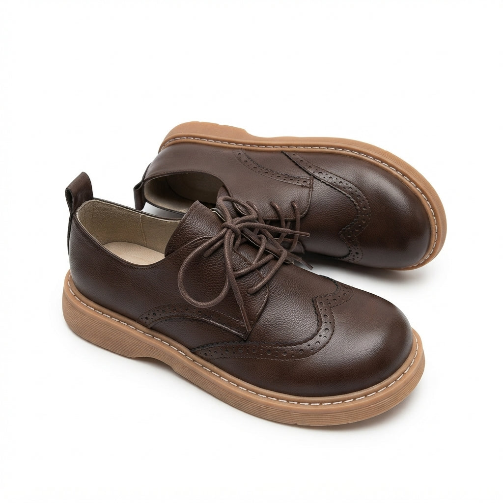 Zapatos Oxford Brogue Clásicos para Mujer