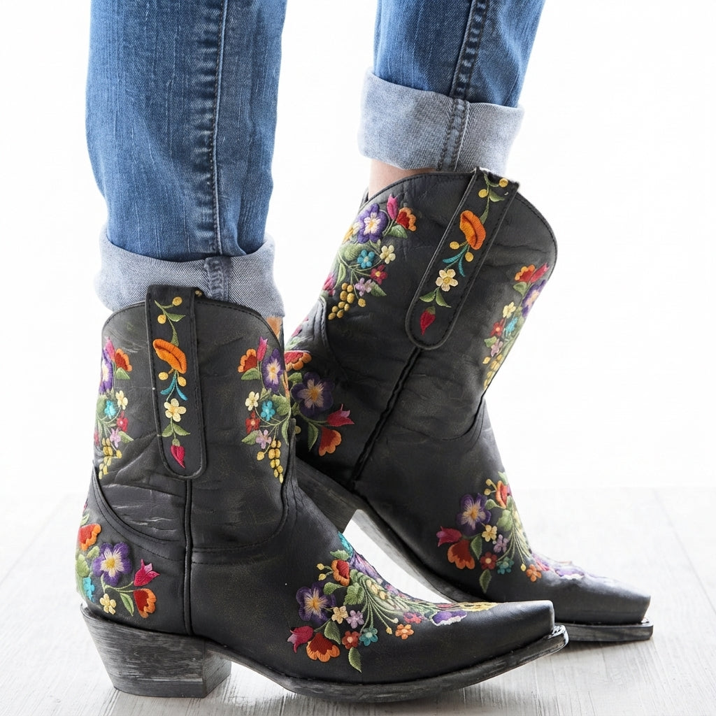Botas de Vaquero con Tacón Encantadoras para Mujeres