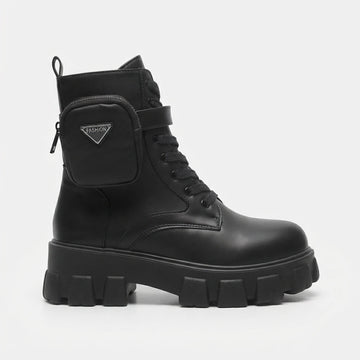 Botas de combate de plataforma estilo urbano para mujer