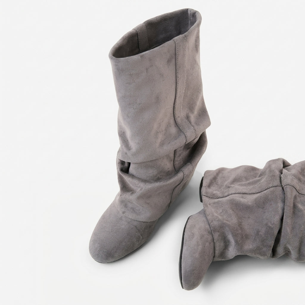 Botas de Suede Sueltas para Mujer