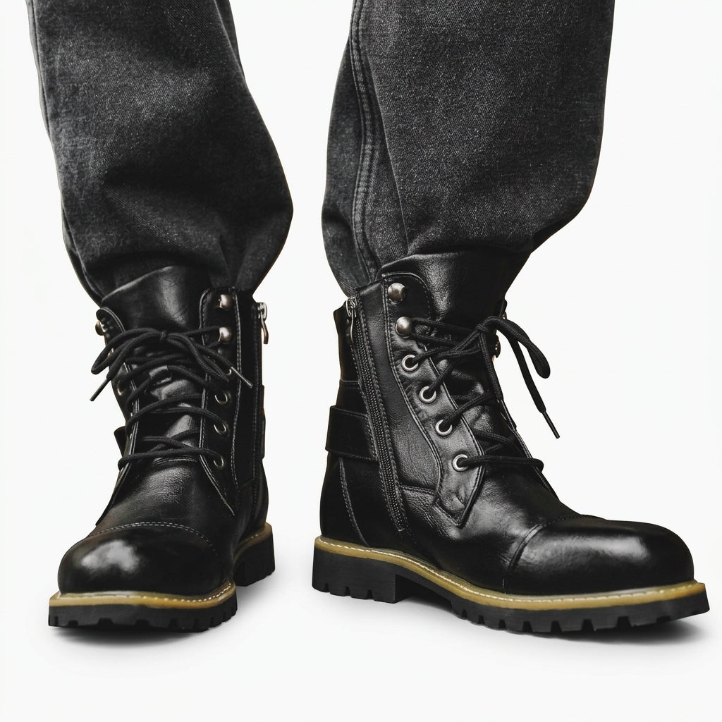 Botas de Combate Biker para Hombre