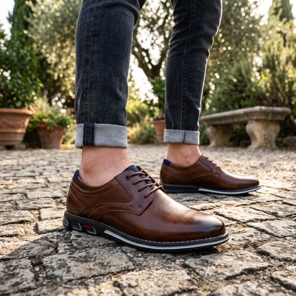 Zapatos Derby de Cuero para Hombre