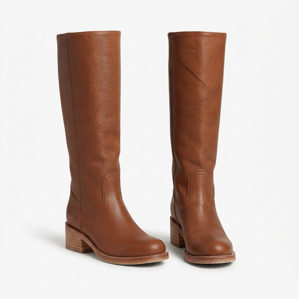 Botas de Cuero Altas Ortopédicas para Mujeres