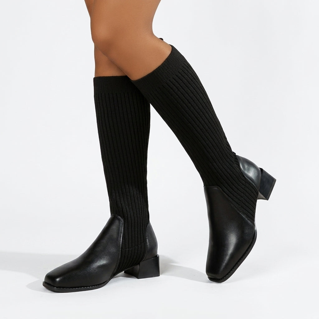 Botas de Cuero Altas hasta la Rodilla para Mujer