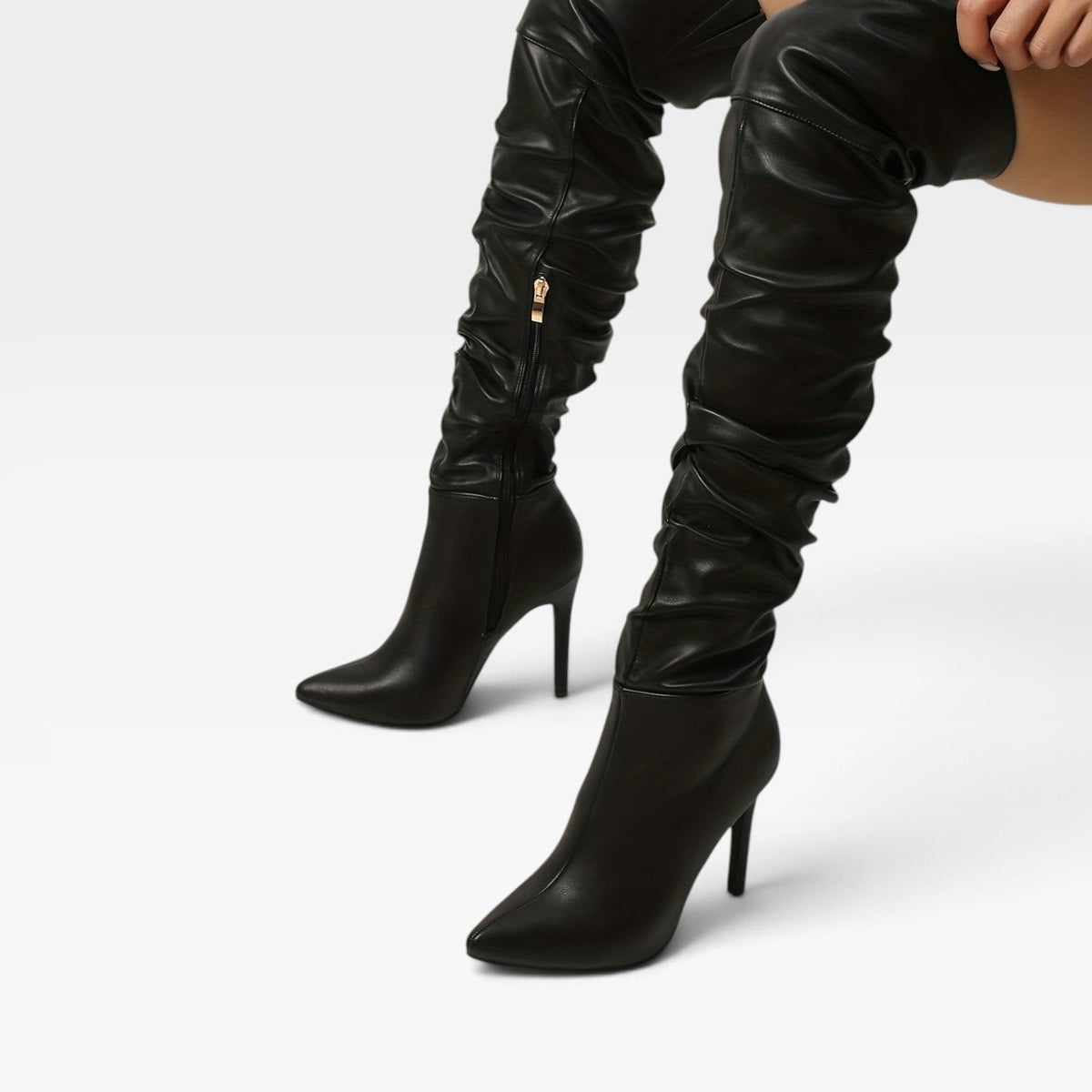 Botas de Tacón Stiletto por Encima de la Rodilla para Mujeres