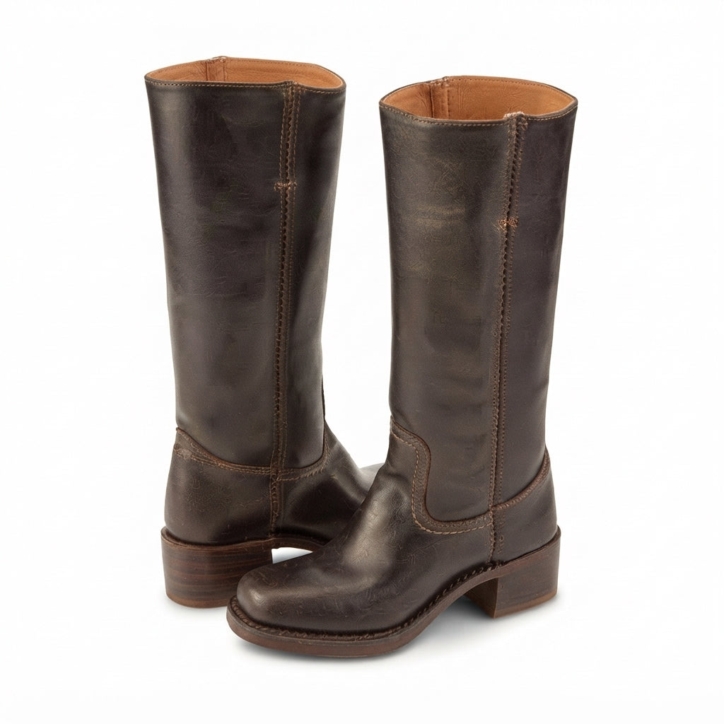 Botas de Cuero Elegantes para Mujer hasta la Rodilla