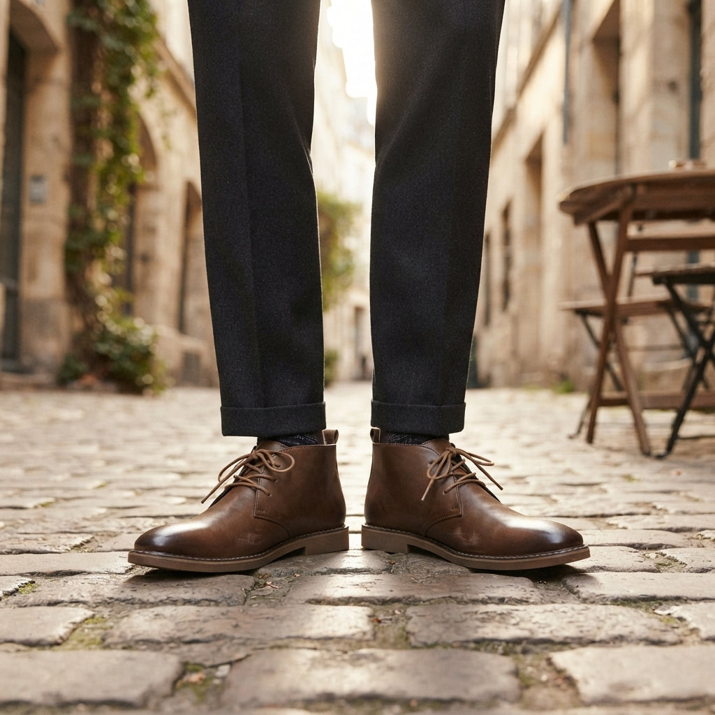 Botas Desérticas de Cuero para Hombre