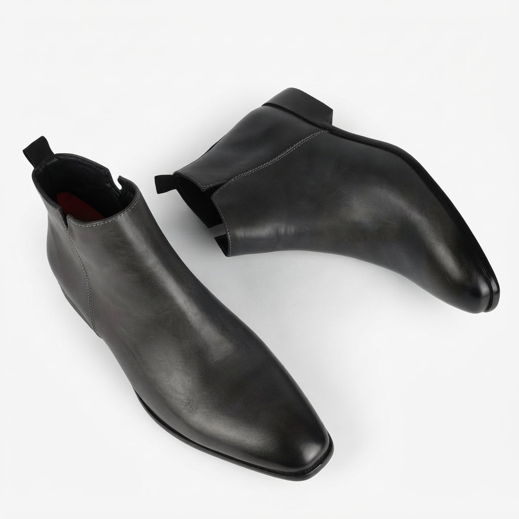 Botas de Cuero Pulido para Hombre