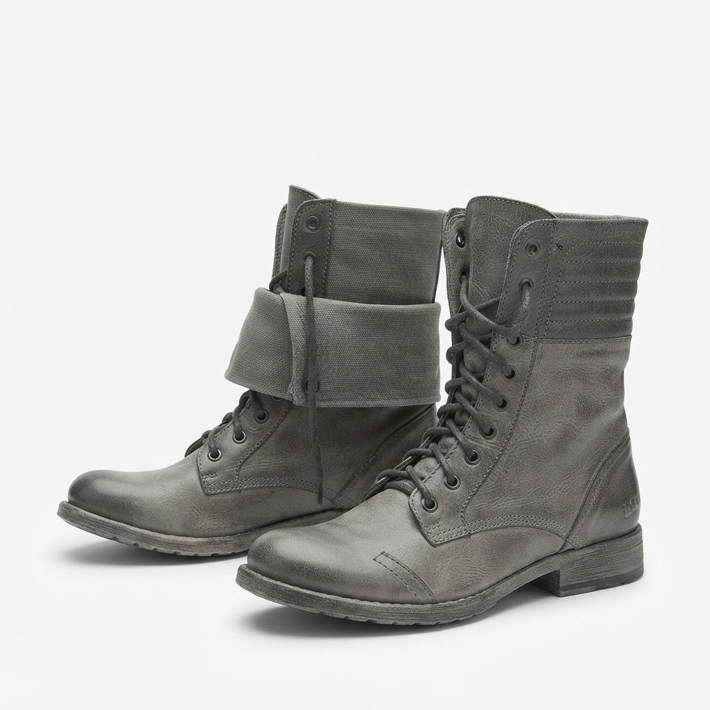 Botas de Combate para Mujer con Cordones Resistentes