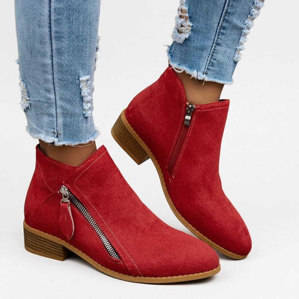 Botines de Tacón Bajo para Mujeres