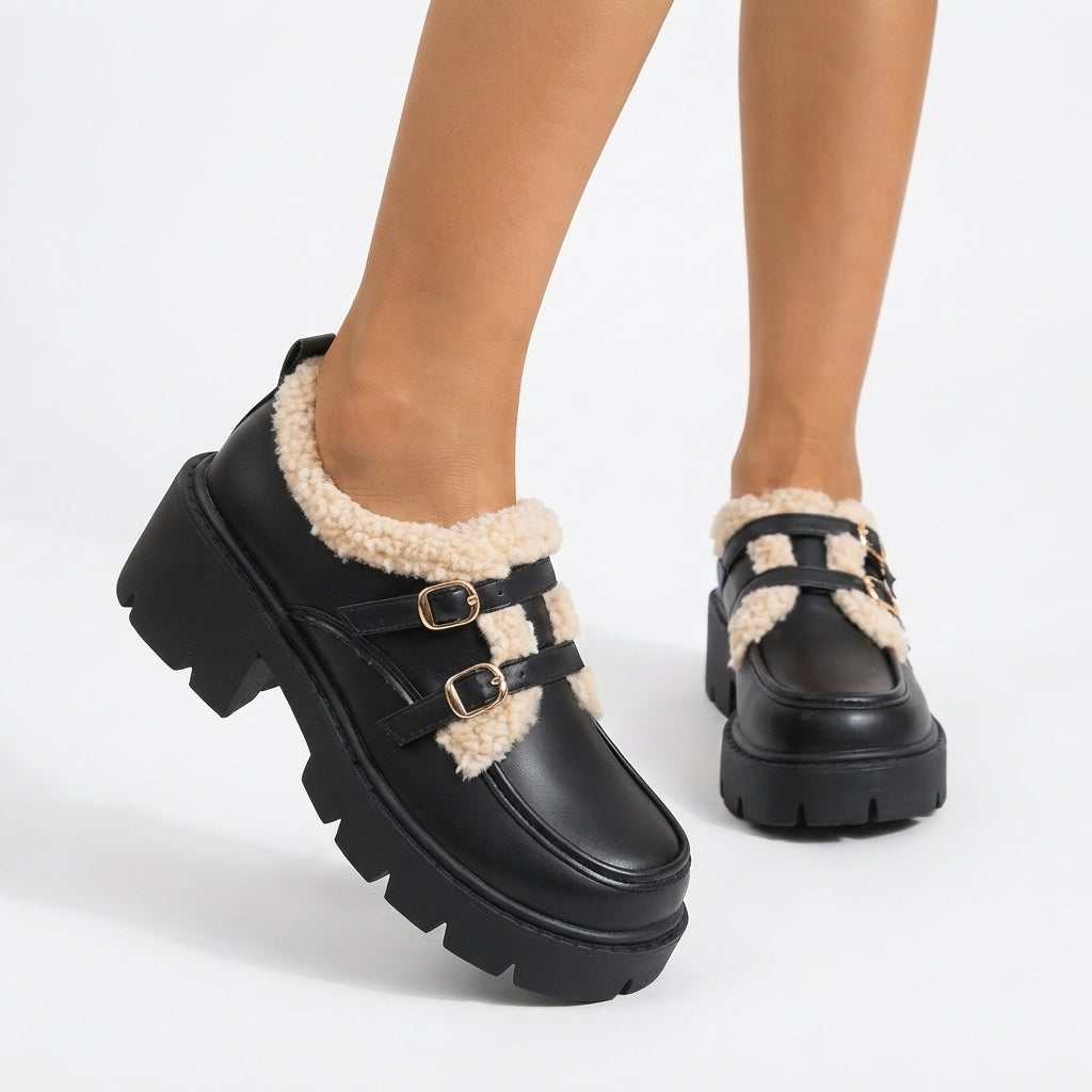 Zapatos de Plataforma Monk-Strap para Mujeres