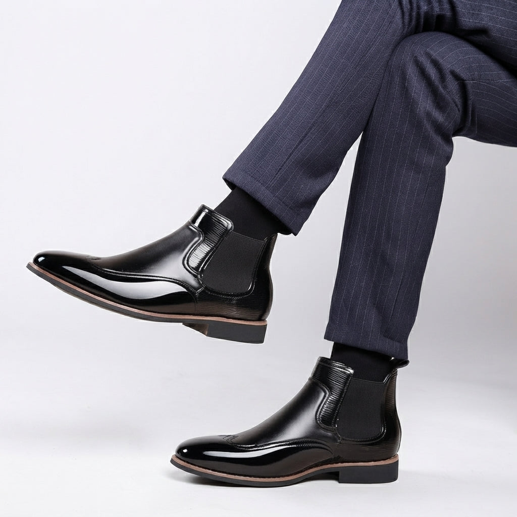 Botas Chelsea Clásicas de Cuero para Hombre