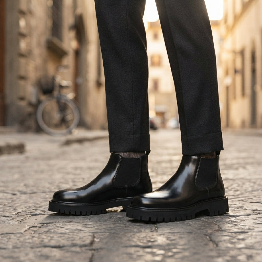Botas Chelsea de Plataforma Resistentes para Hombre