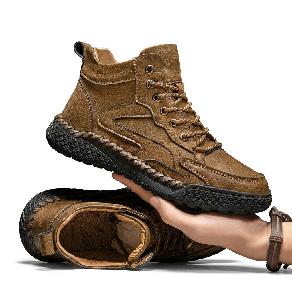 Zapatillas de Trail de Cuero para Hombre – Sneakers