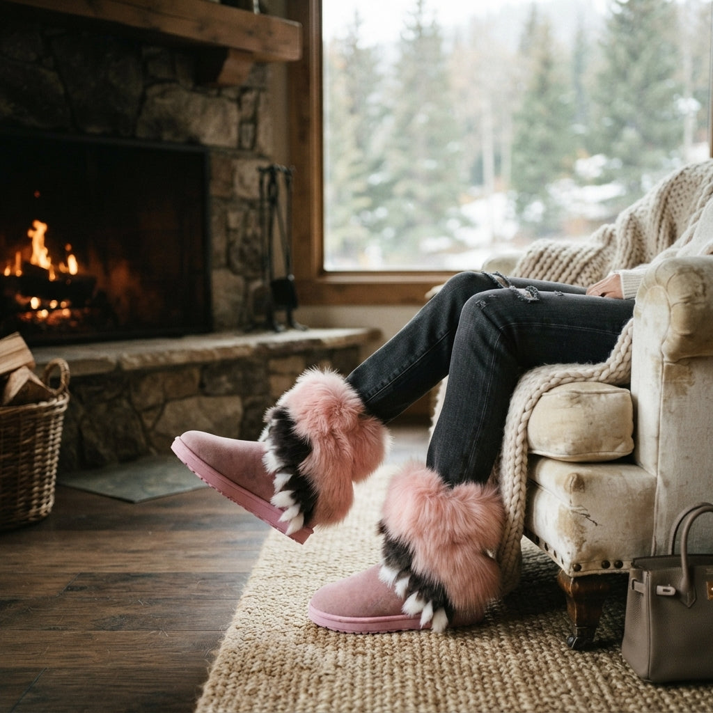 Botas de Tobillo de Invierno Acogedoras para Mujeres