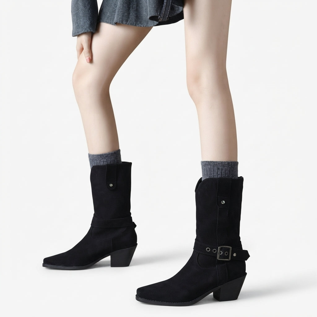 Botas de vaquero de media caña para mujer