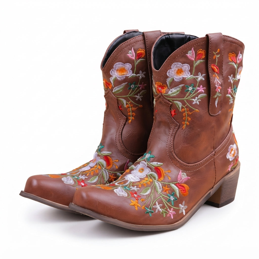 Botas de Vaquero con Tacón Encantadoras para Mujeres