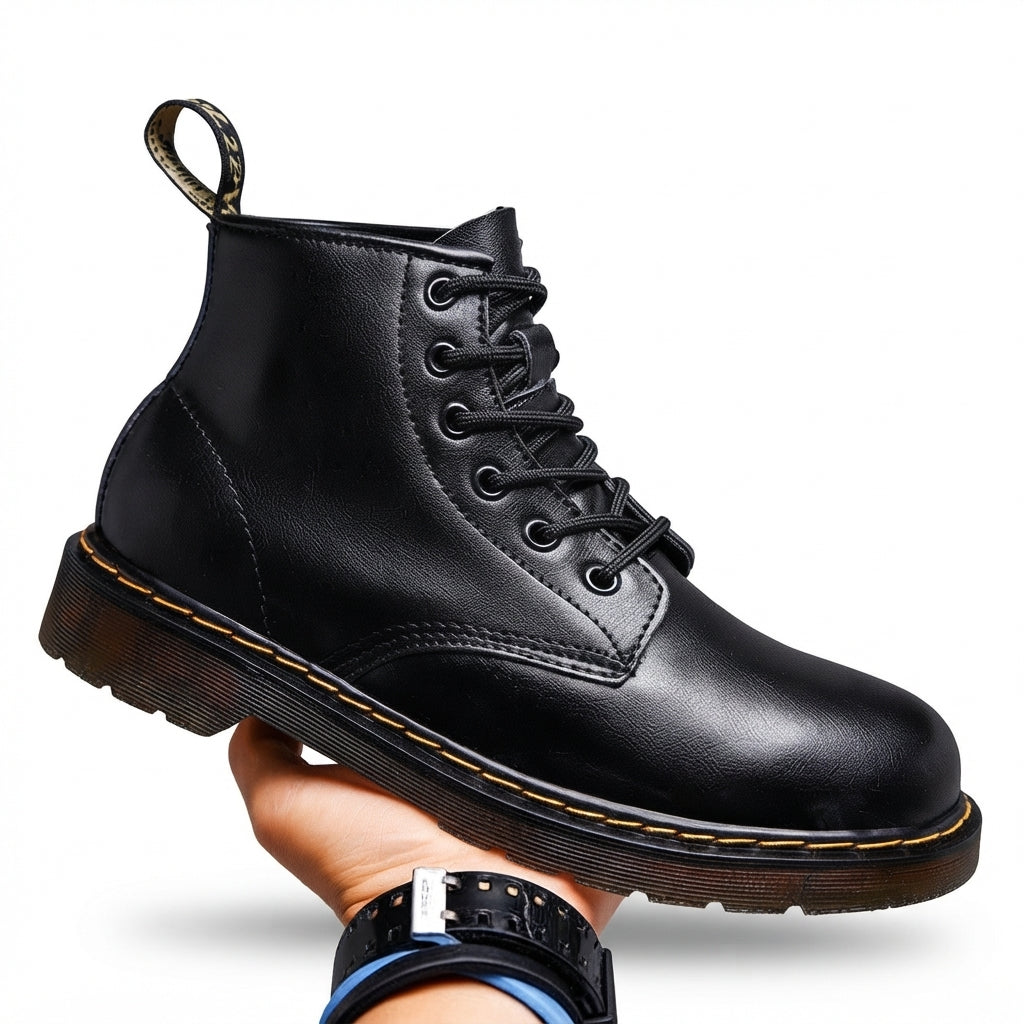 Botas de Combate de Cuero para Hombre