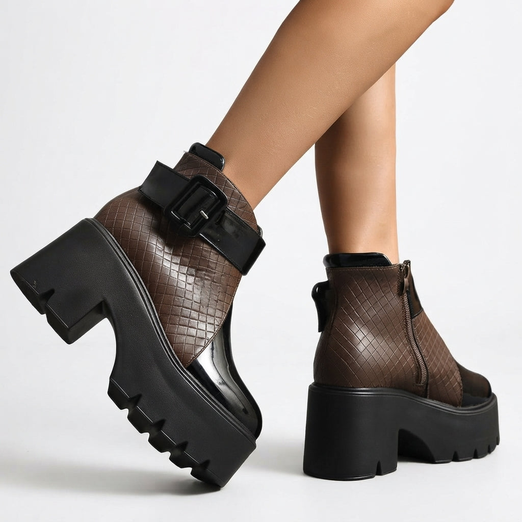 Botas de Tobillo con Plataforma para Mujer