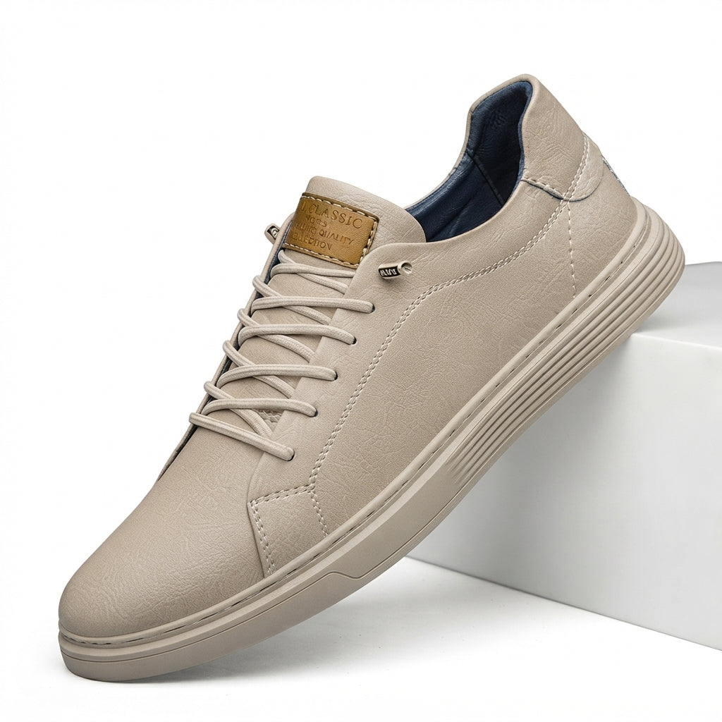 Zapatillas de Cuero para Hombre con Cordones
