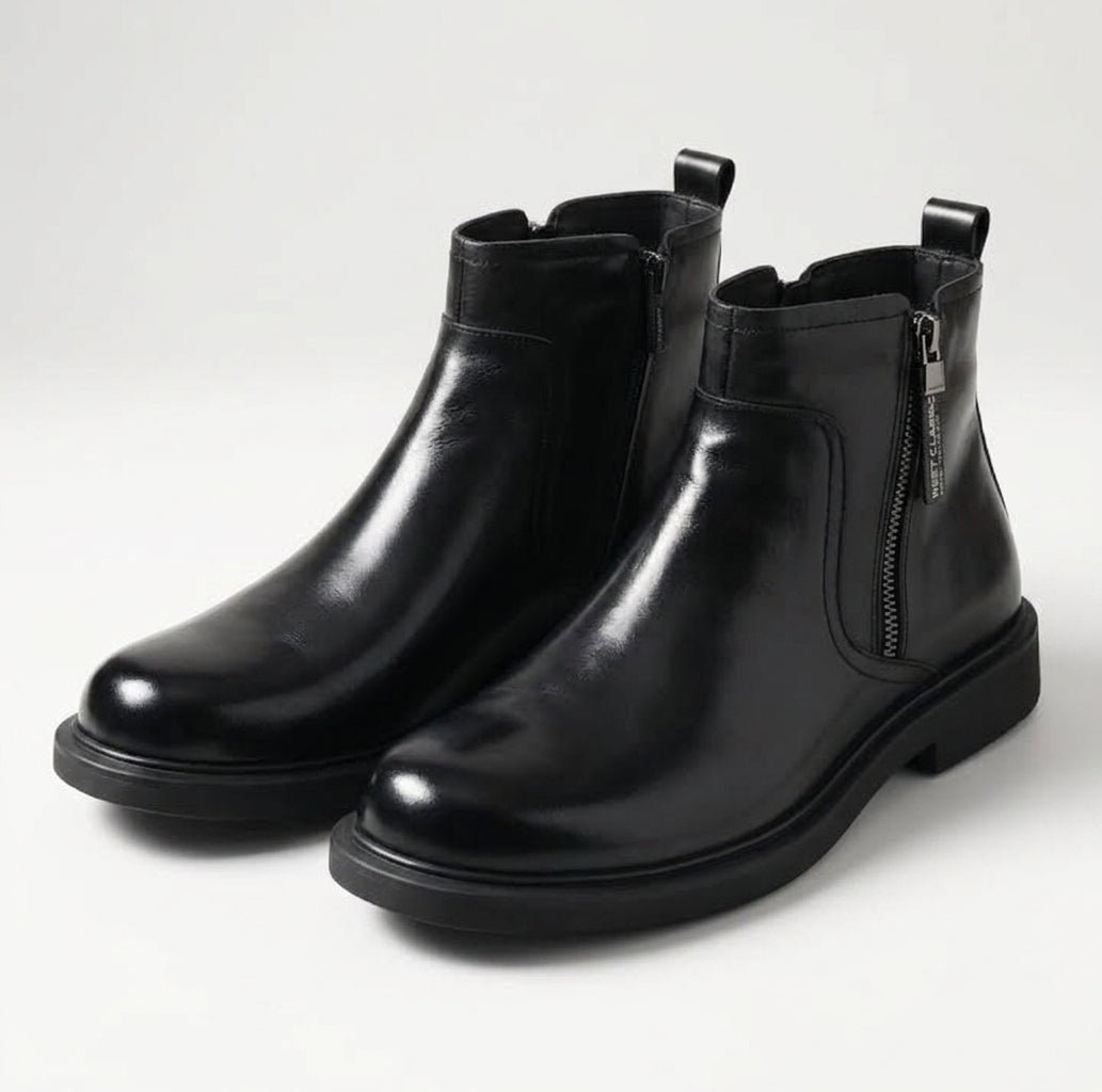 Botas de Cuero Chelsea para Hombre