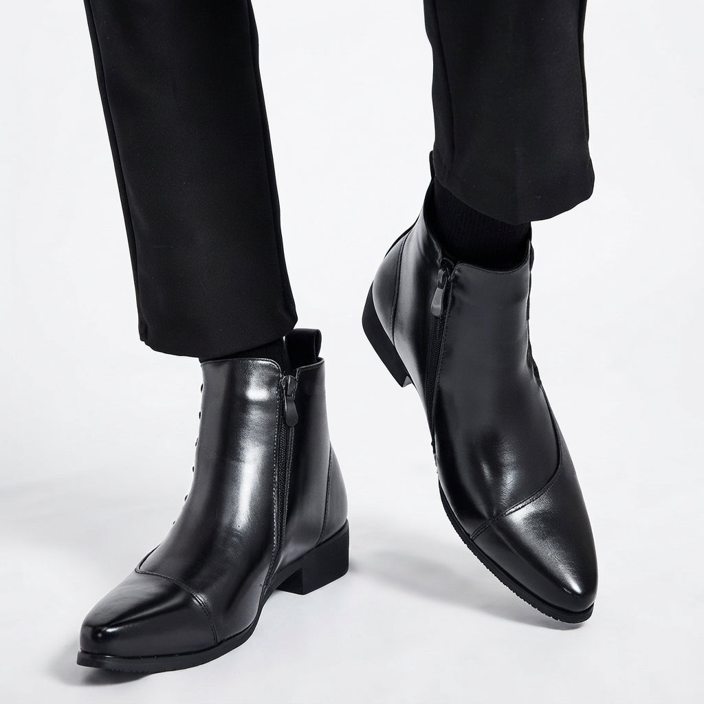 Botas de Tobillo Pulidas de Punta para Hombre