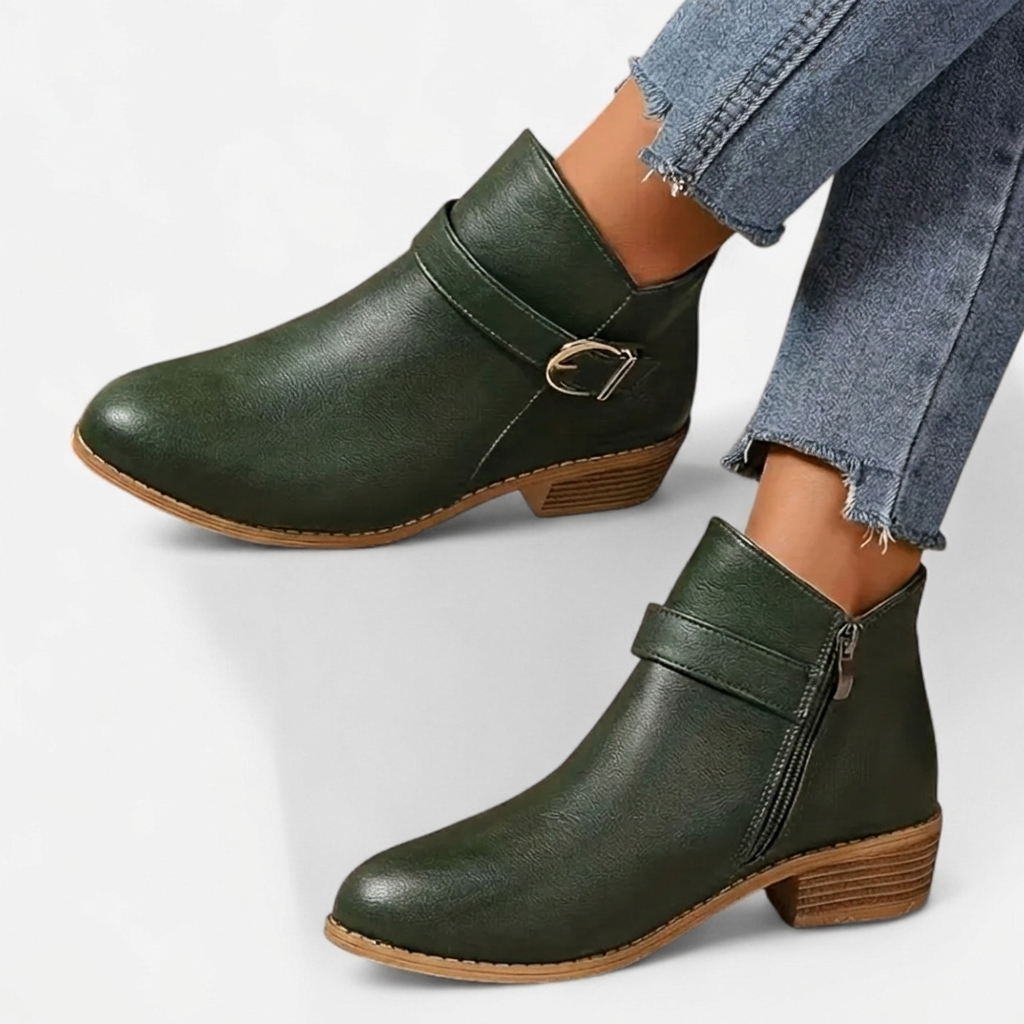 Botines de Tacón Punta Fina para Mujer