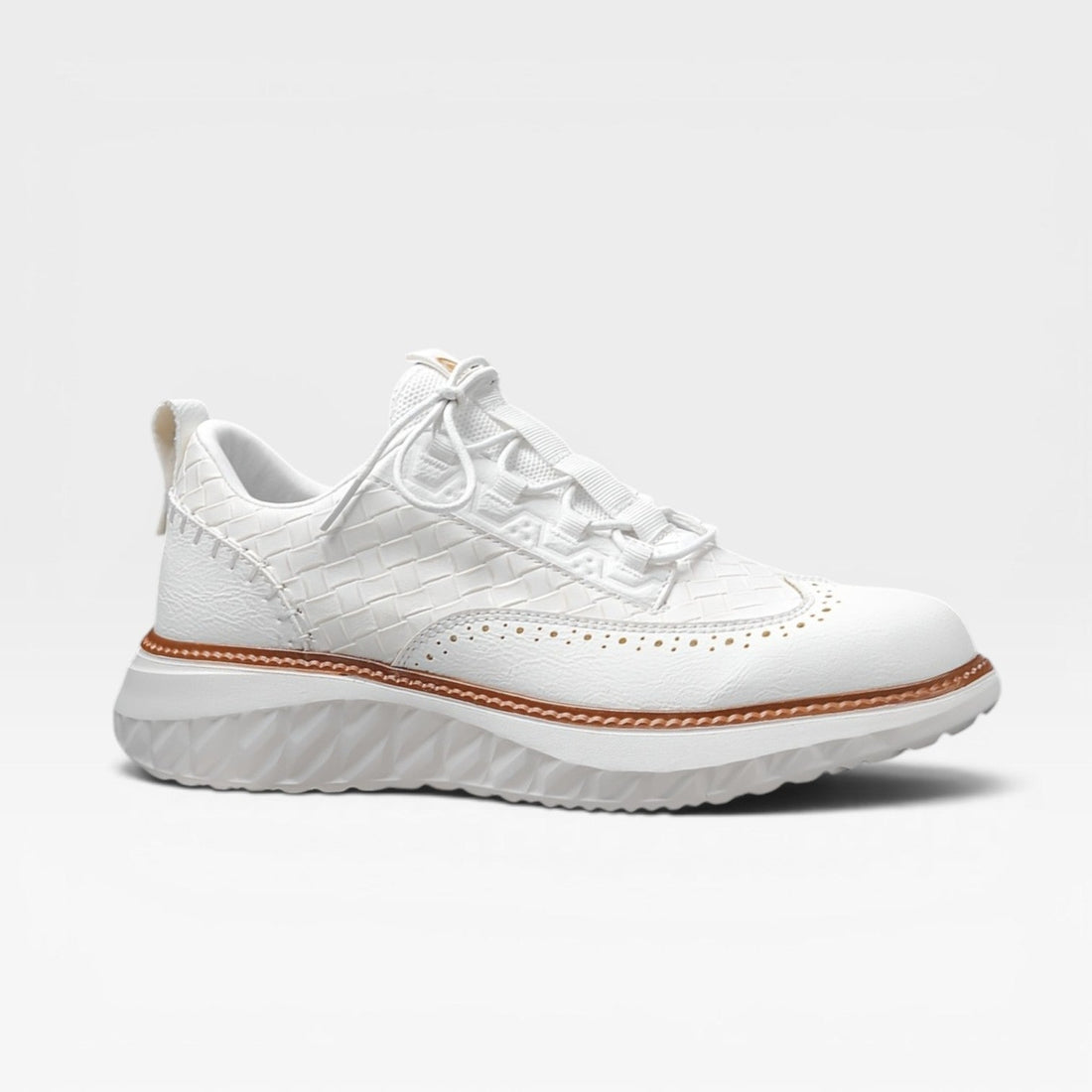 Zapatillas de Cuero Brogue para Hombre – Sneakers Elegantes y Casual