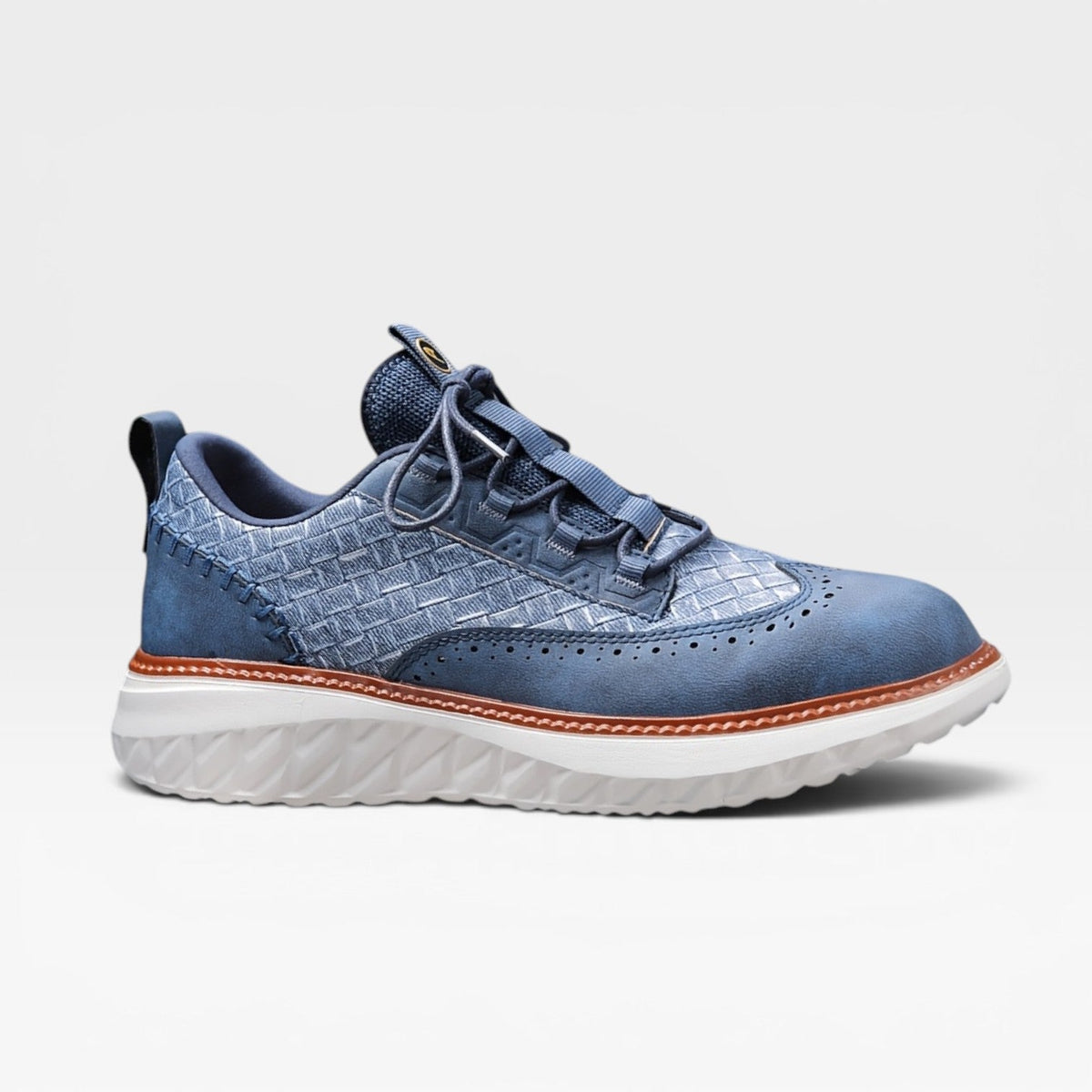 Zapatillas de Cuero Brogue para Hombre – Sneakers Elegantes y Casual