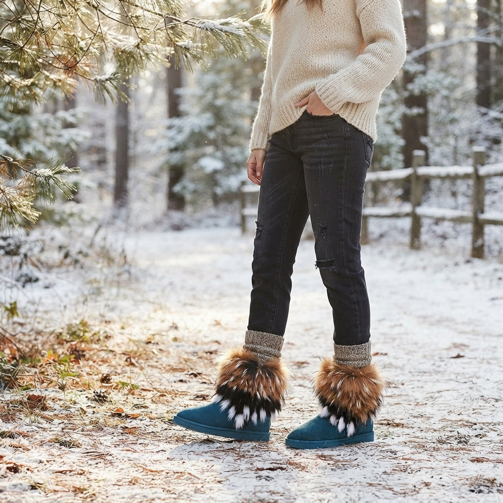 Botas de Tobillo de Invierno Acogedoras para Mujeres