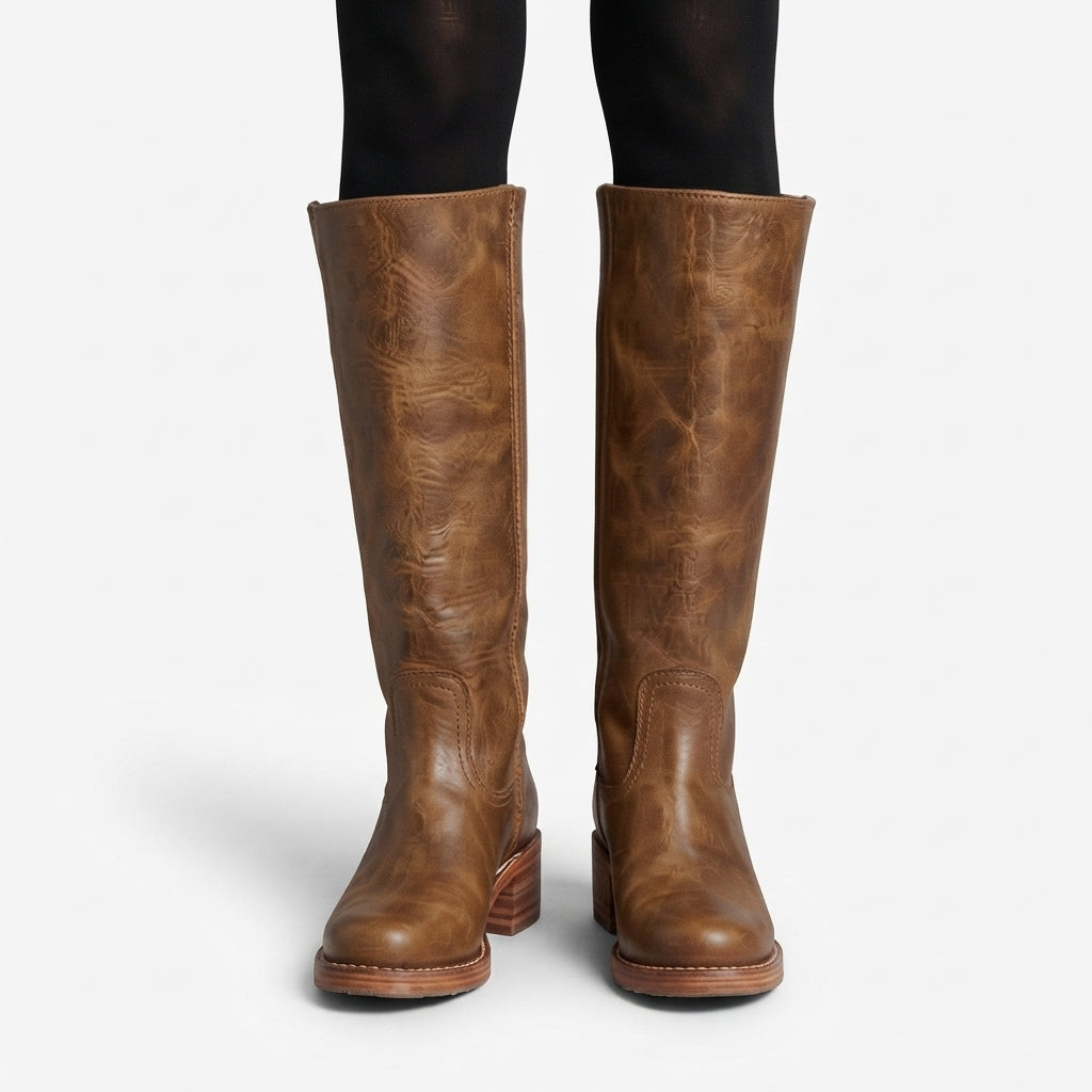 Botas de Cuero Altas Ortopédicas para Mujeres
