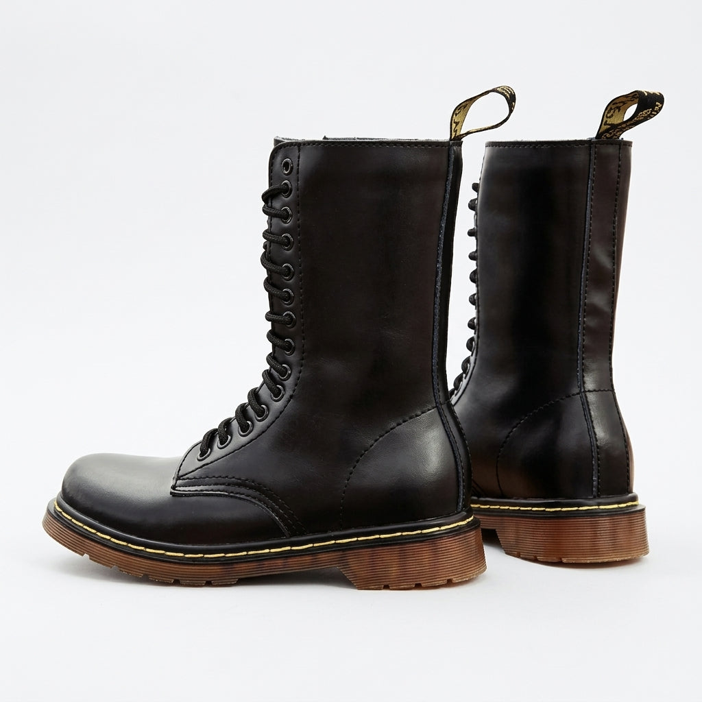 Botas de Combate de Cuero Versátiles para Hombre