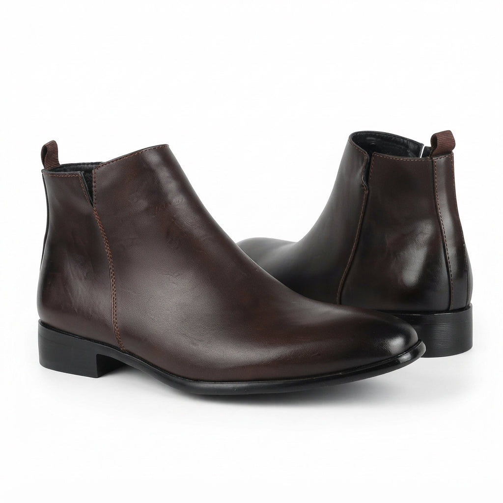 Botas de Cuero Pulido para Hombre