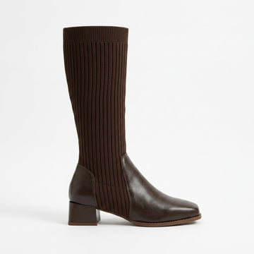 Botas de Cuero Altas hasta la Rodilla para Mujer