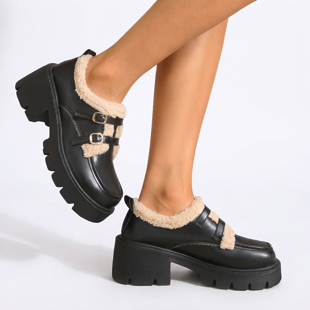 Zapatos de Plataforma Monk-Strap para Mujeres