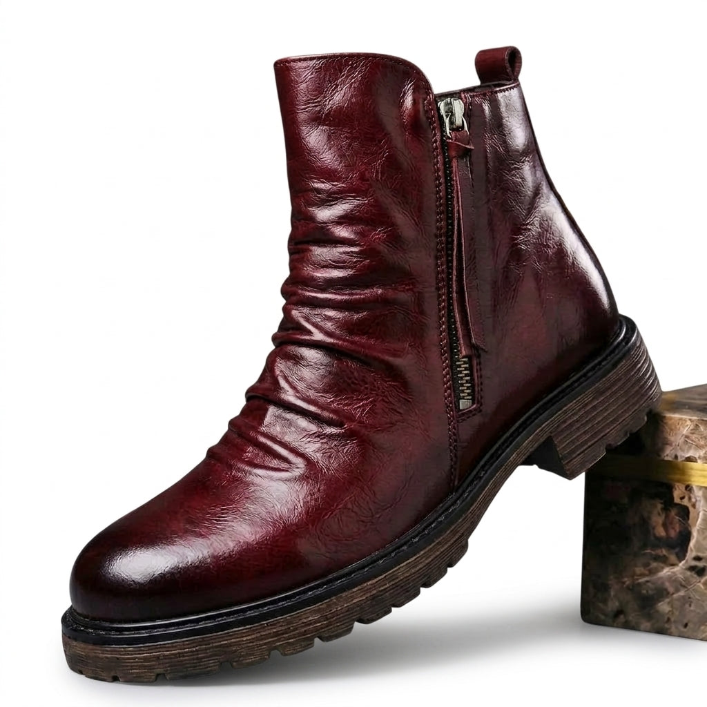 Botas de Cuero para Hombre Estilo Slouch