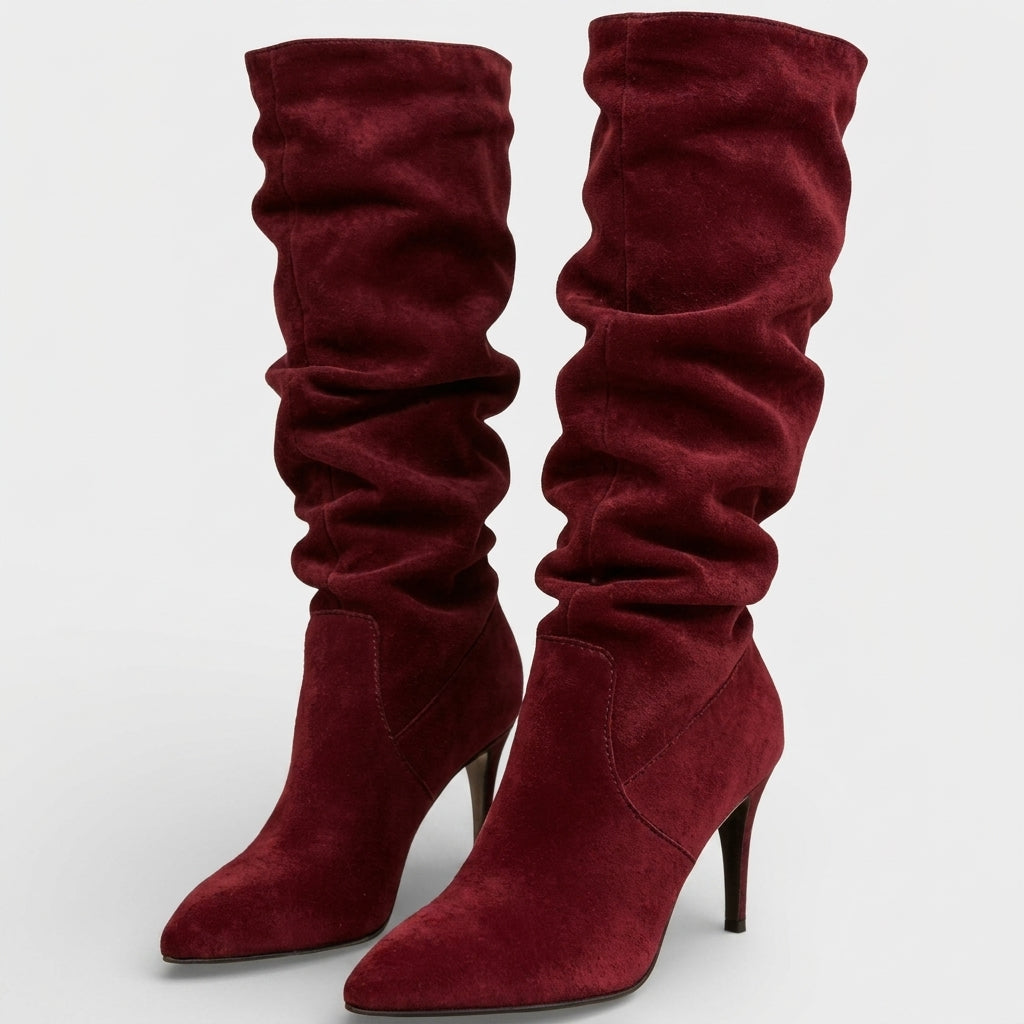 Botas de Ante Altas para Mujer
