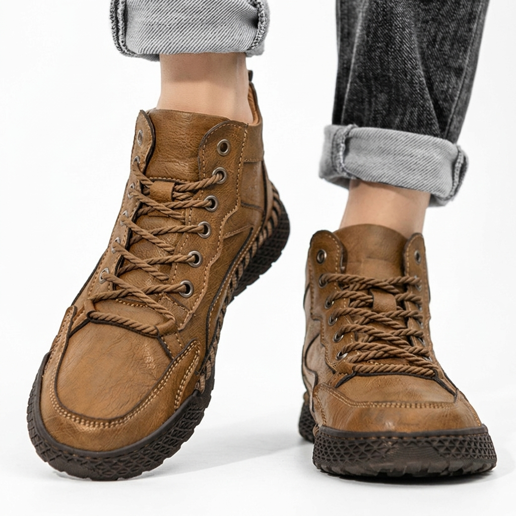 Zapatillas de Trail de Cuero para Hombre – Sneakers