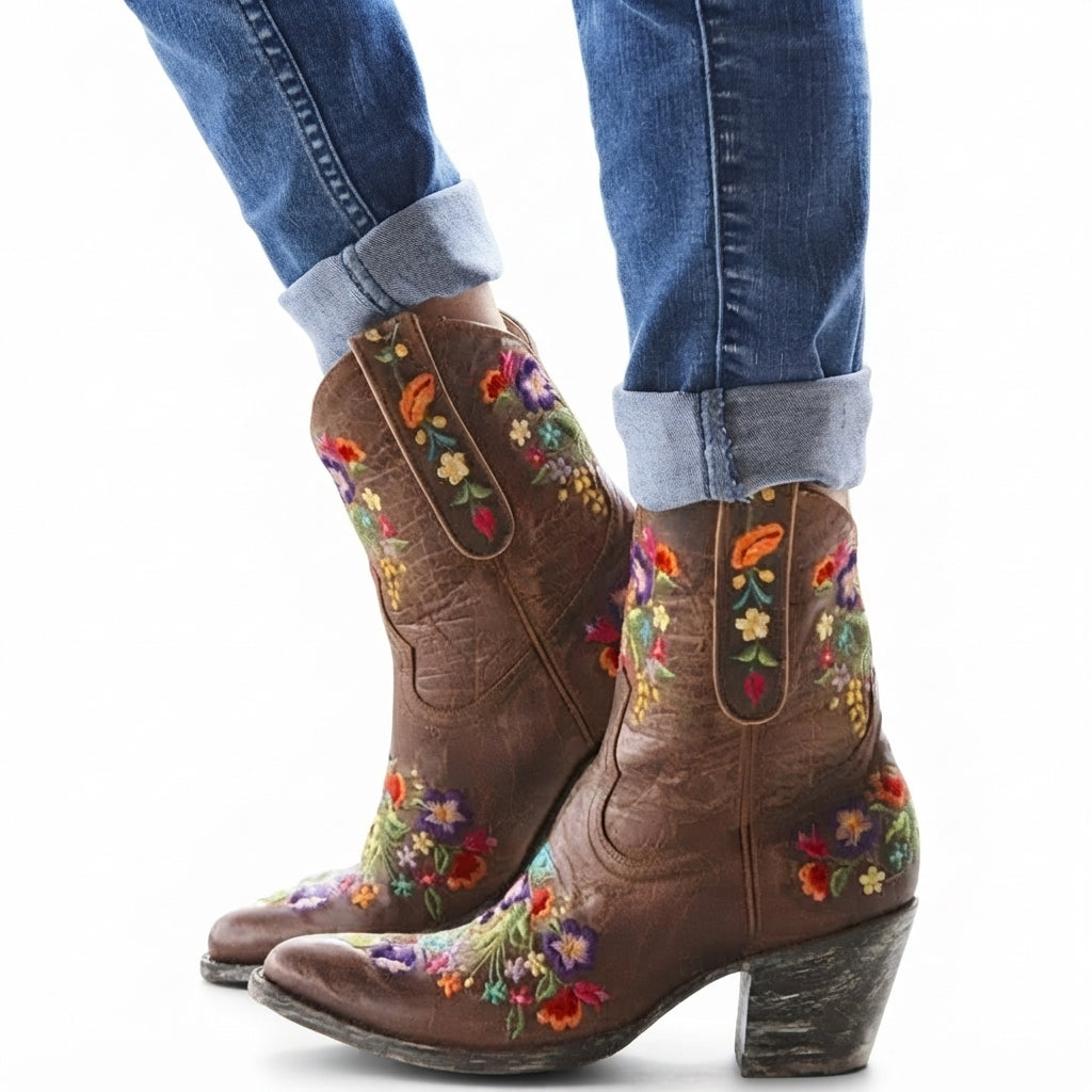 Botas de Vaquero con Tacón Encantadoras para Mujeres