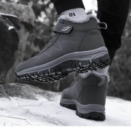 Botas de Invierno Forradas de Piel Unisex – Botas Exteriores Cálidas y Acolchadas