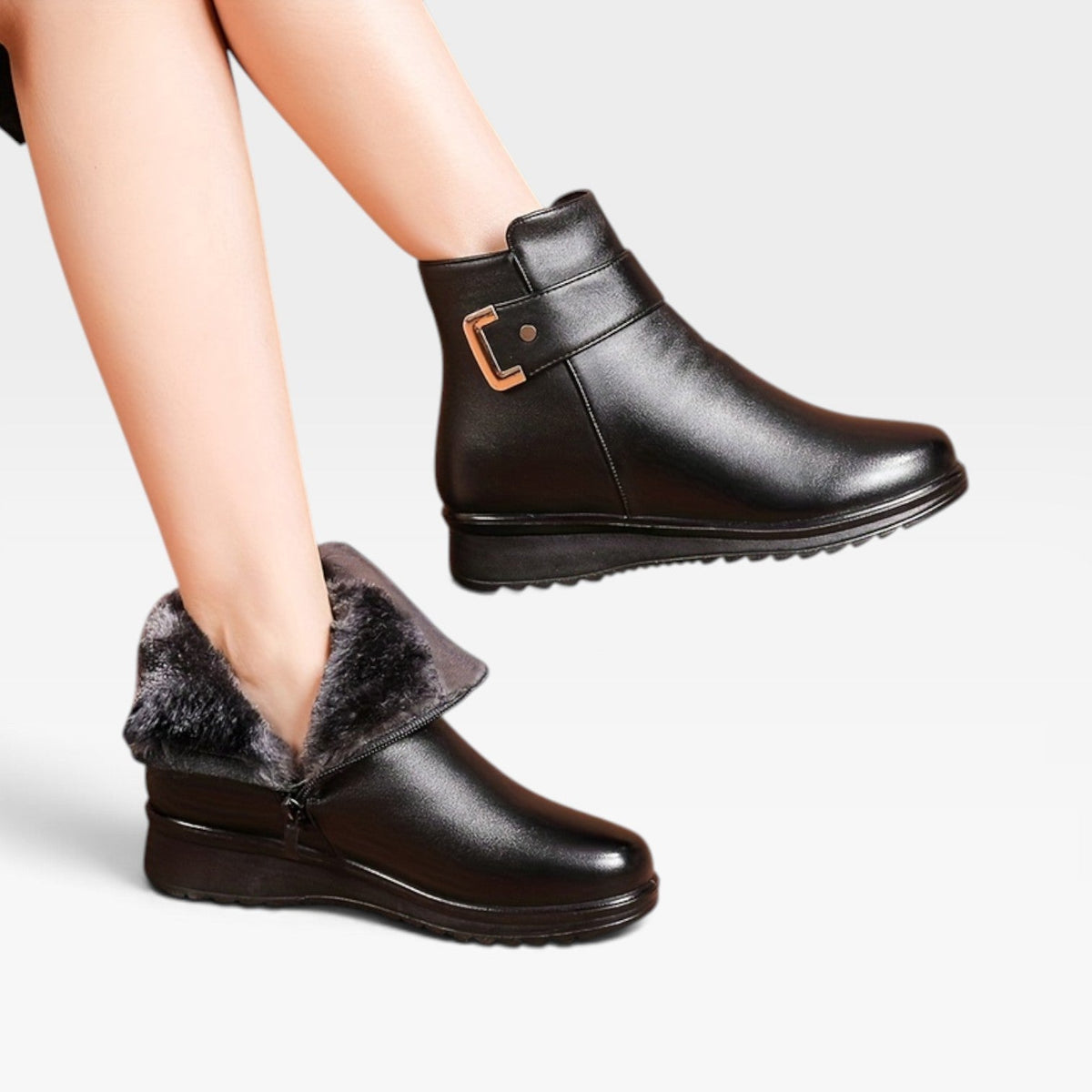 Botas Ortopédicas de Cuero para Mujeres