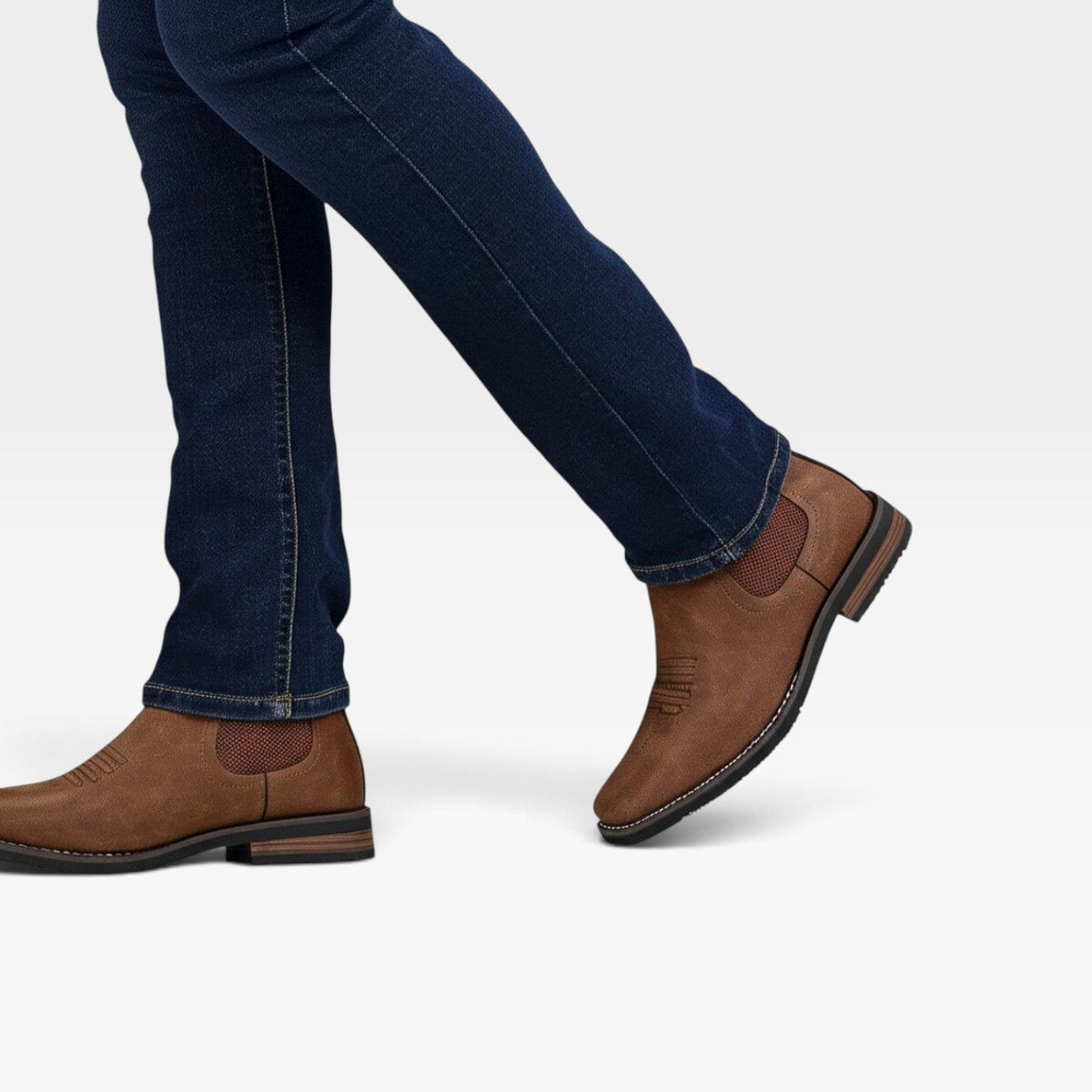 Botas Chelsea de Cuero Ortopédicas para Hombre