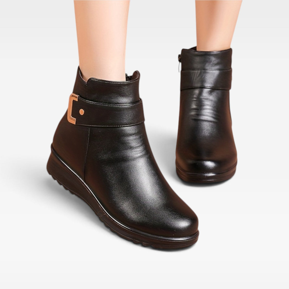 Botas Ortopédicas de Cuero para Mujeres
