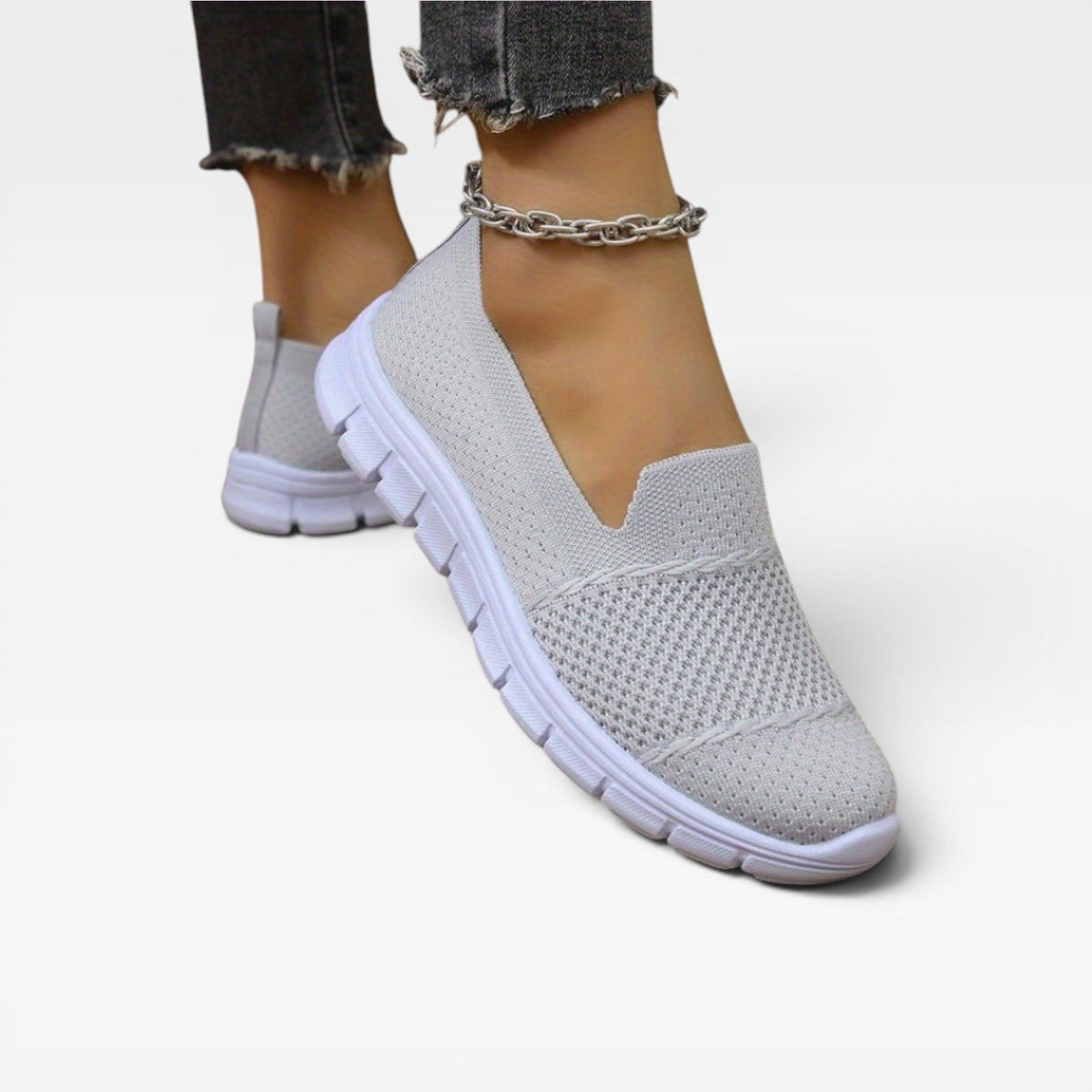 Zapatillas de Mujer Transpirables de Tejido – Entrenadores Ligeros y Cómodos