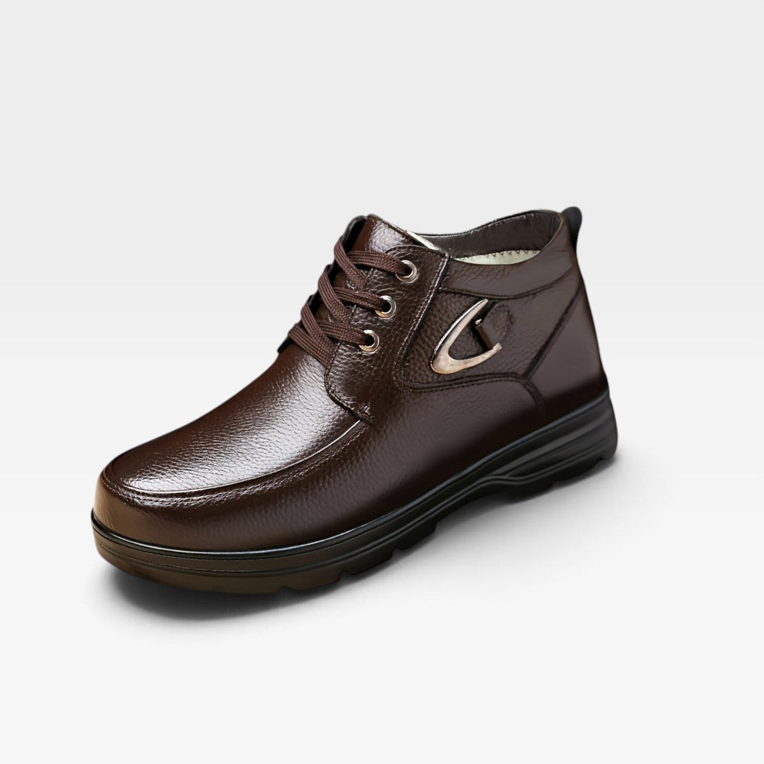 Botas de Cuero Genuino para Hombre con Cordones