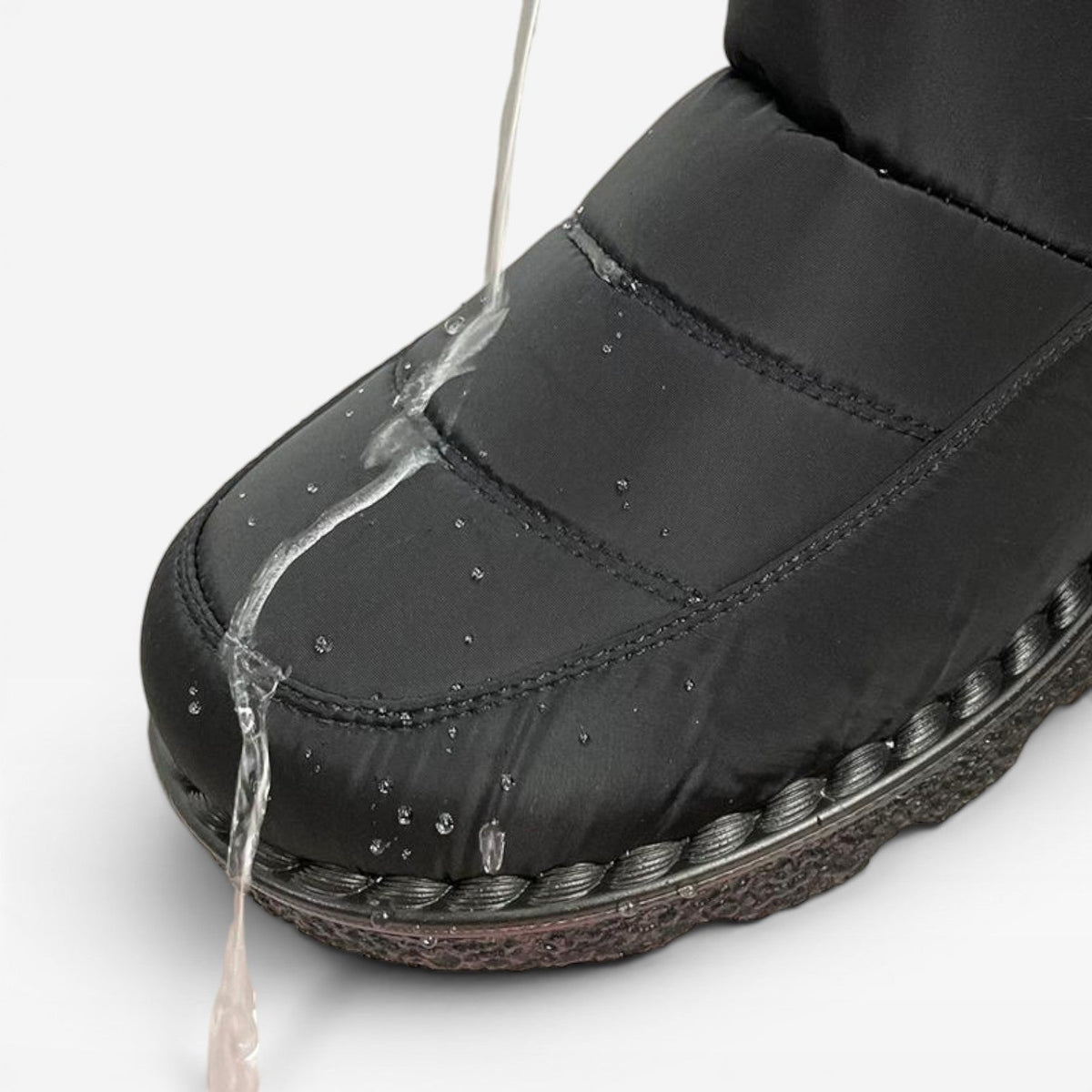Botas de Invierno Acolchadas para Mujer – Botas de Nieve Impermeables con Forro de Piel Sintética