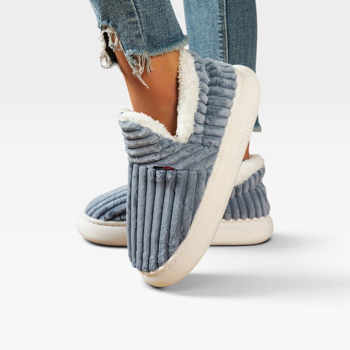 Botas de Pantuflas de Pana para Mujeres