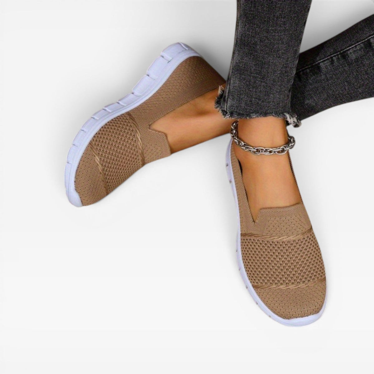 Zapatillas de Mujer Transpirables de Tejido – Entrenadores Ligeros y Cómodos