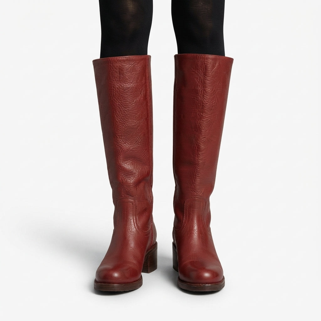Botas de Cuero Altas Ortopédicas para Mujeres