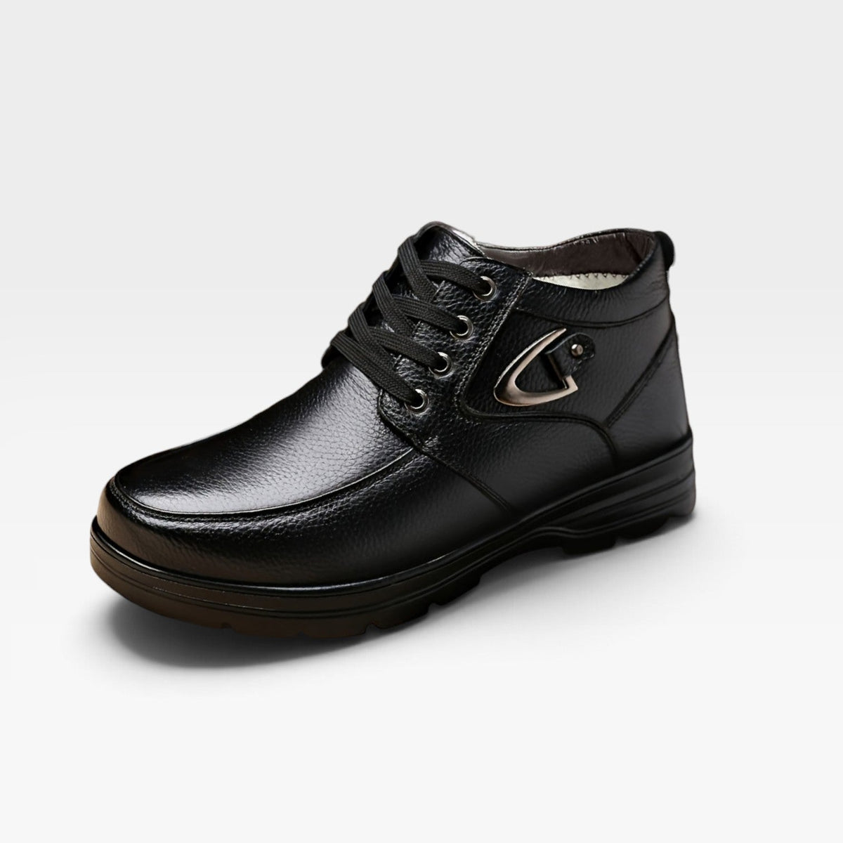 Botas de Cuero Genuino para Hombre con Cordones